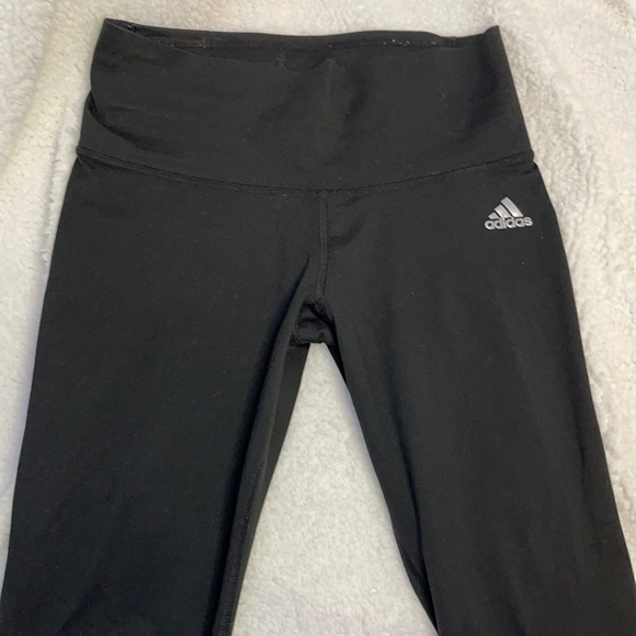 ADIDAS Black Leggings Climalite Spandex Leggings | Small - Picture 2 of 6
